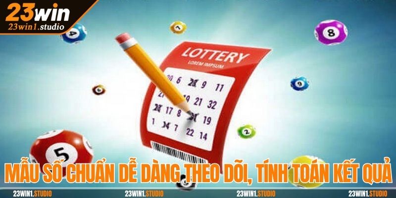 Mẫu số chuẩn dễ dàng theo dõi, tính toán kết quả