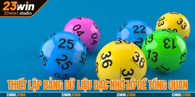 Thiết lập bảng dữ liệu bạc nhớ lô đề tổng quan